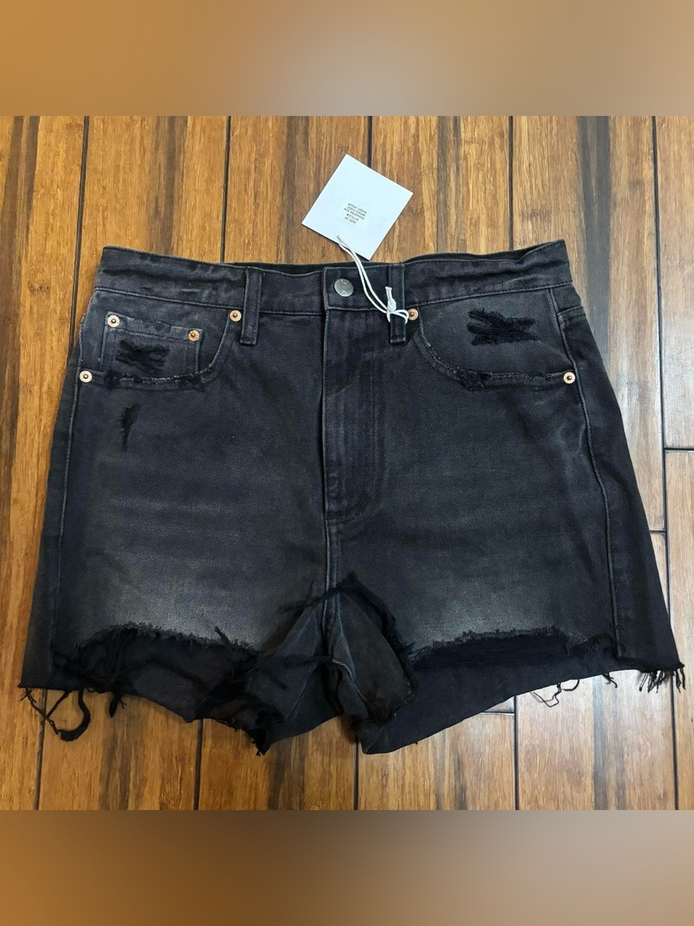 black denim shorts - pistola